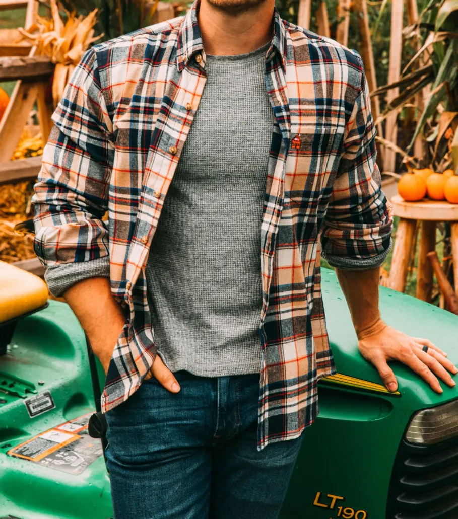 Online Kiel James Patrick Acorn Harvest Flannel Shirt - Men'S