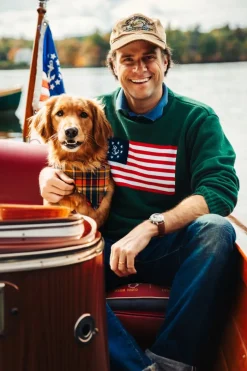 Kiel James Patrick American Yacht Sweater- Green