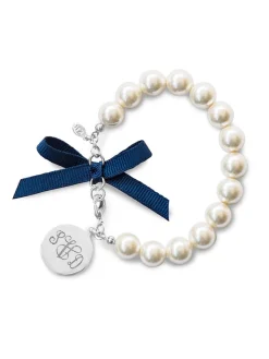 Kiel James Patrick Classy Girls Wear Pearls Monogram Bracelet
