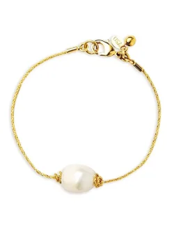 New Kiel James Patrick Golden Tide Pearl Knot Bracelet