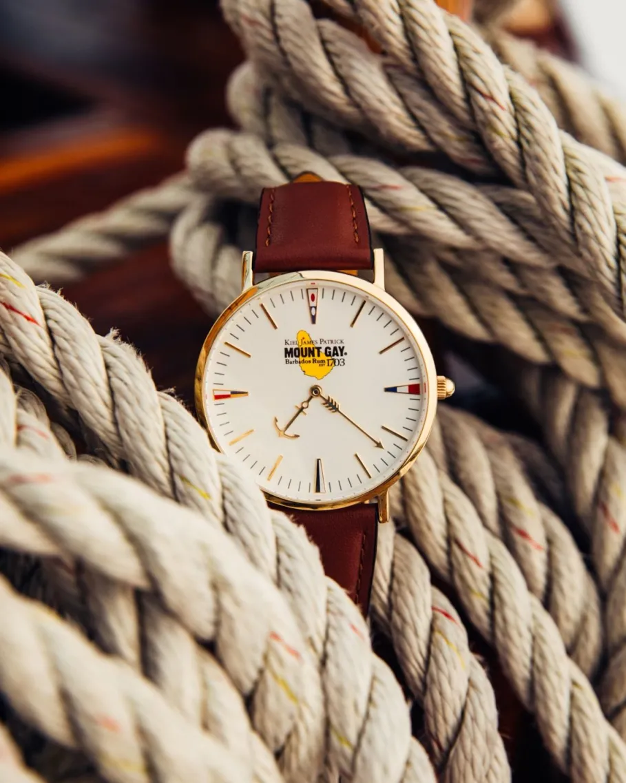 Outlet Kiel James Patrick Mount Gay Rum Red Cap Adventurer Timepiece