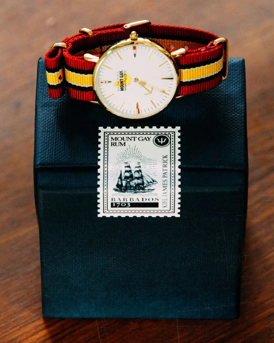 Outlet Kiel James Patrick Mount Gay Rum Red Cap Adventurer Timepiece