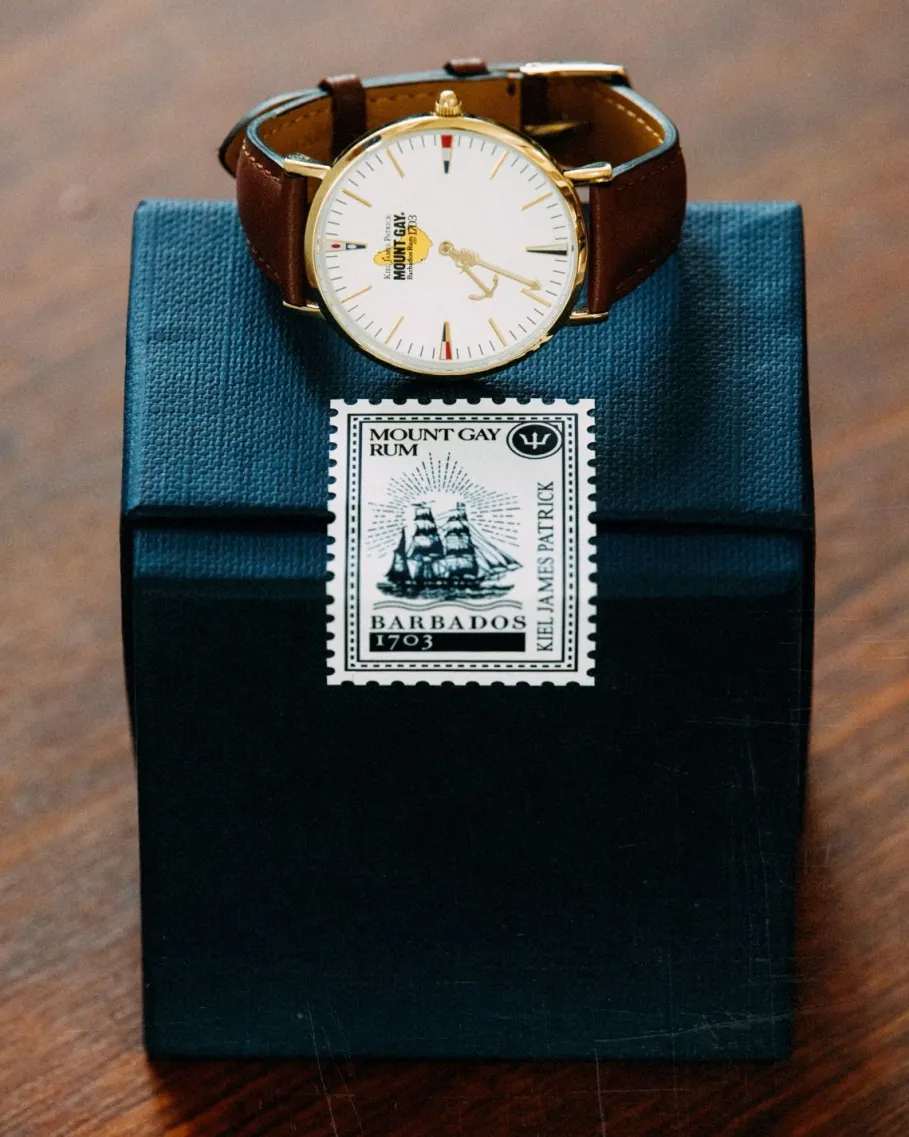 Outlet Kiel James Patrick Mount Gay Rum Red Cap Adventurer Timepiece