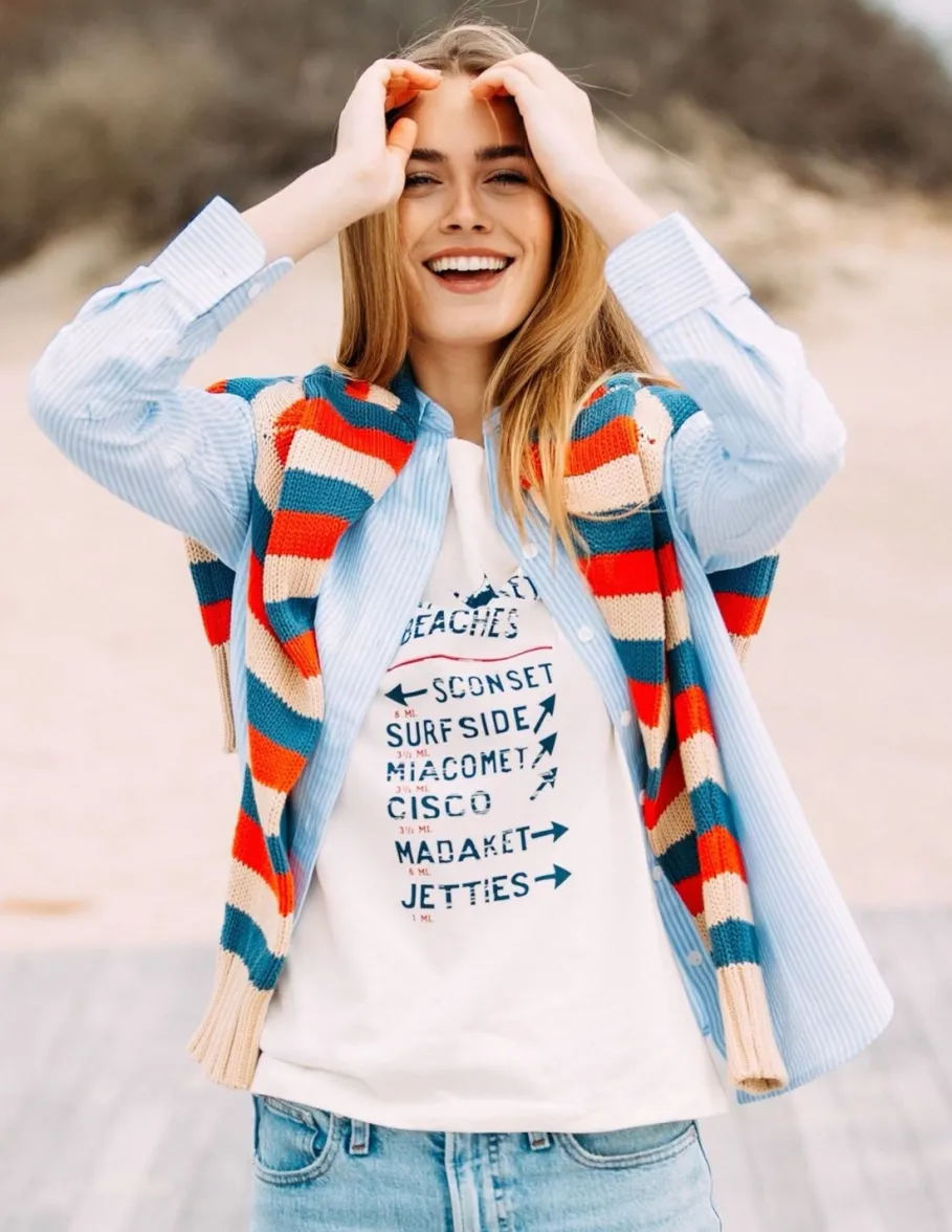 Outlet Kiel James Patrick Nantucket Beaches T-Shirt- Women'S