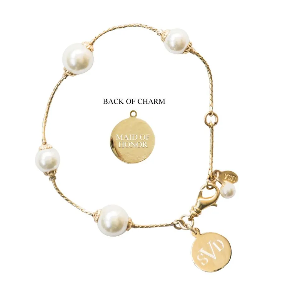 Kiel James Patrick Pearlfection Monogram Wedding Bracelet