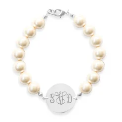 Kiel James Patrick Pearl Monogram Bracelet