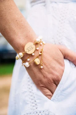 Kiel James Patrick Pearl Monogram Bracelet