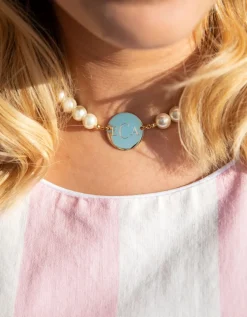 Kiel James Patrick Pearl Monogram Necklace