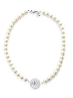 Discount Kiel James Patrick Pearl Monogram Necklace--Class Of 2024