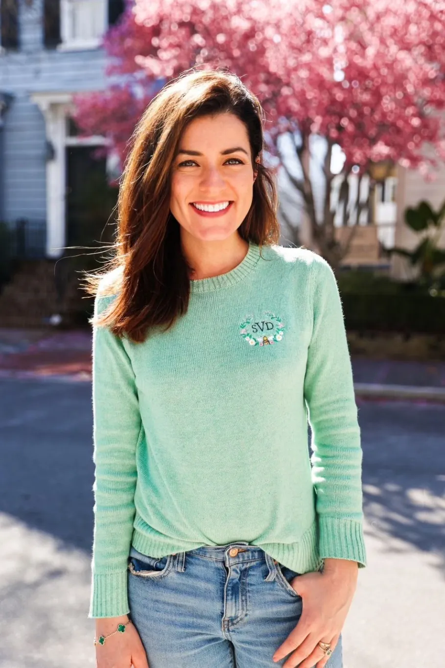 New Kiel James Patrick The Garden Bee Sweater