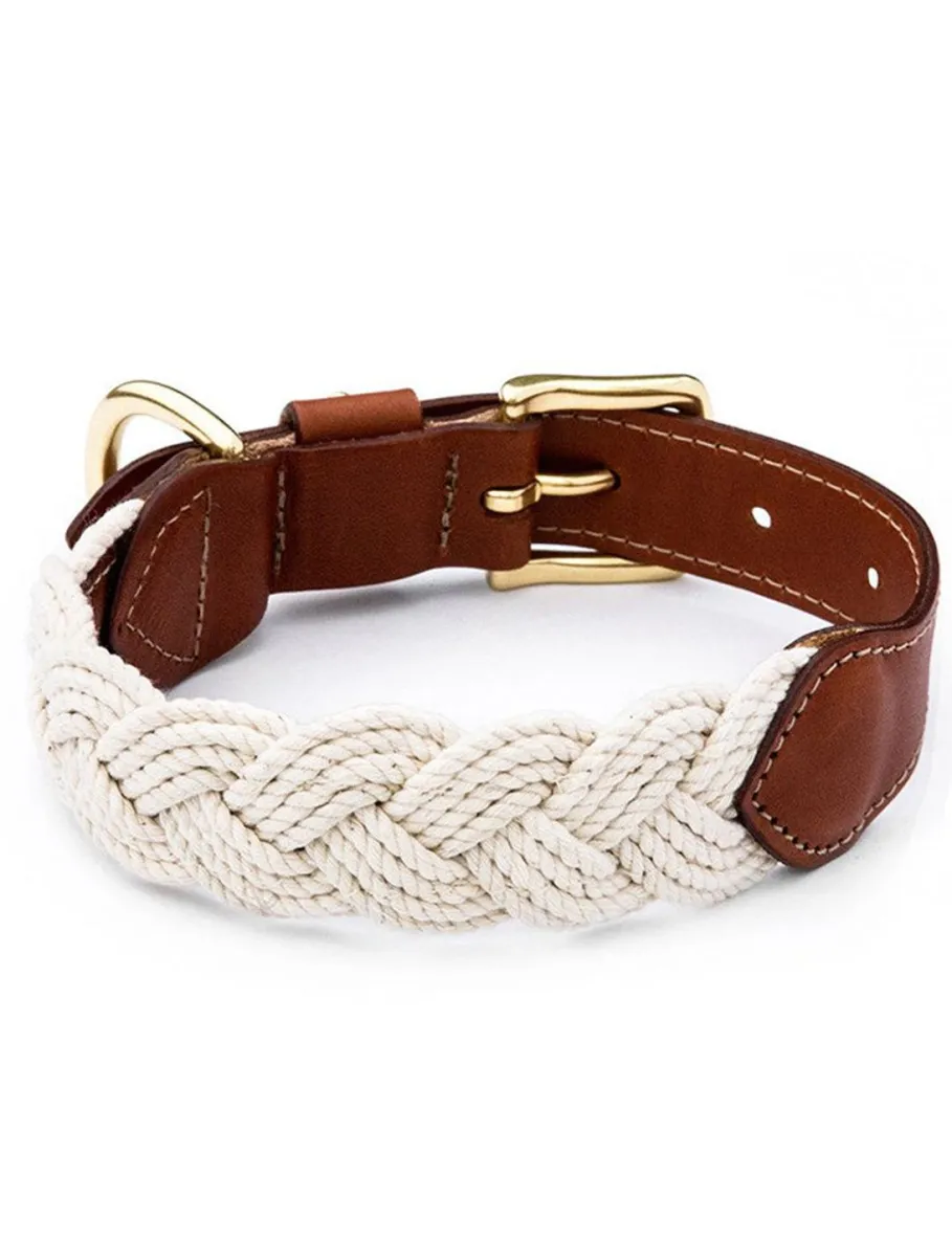Best Kiel James Patrick The Knotty Dog Collar- White